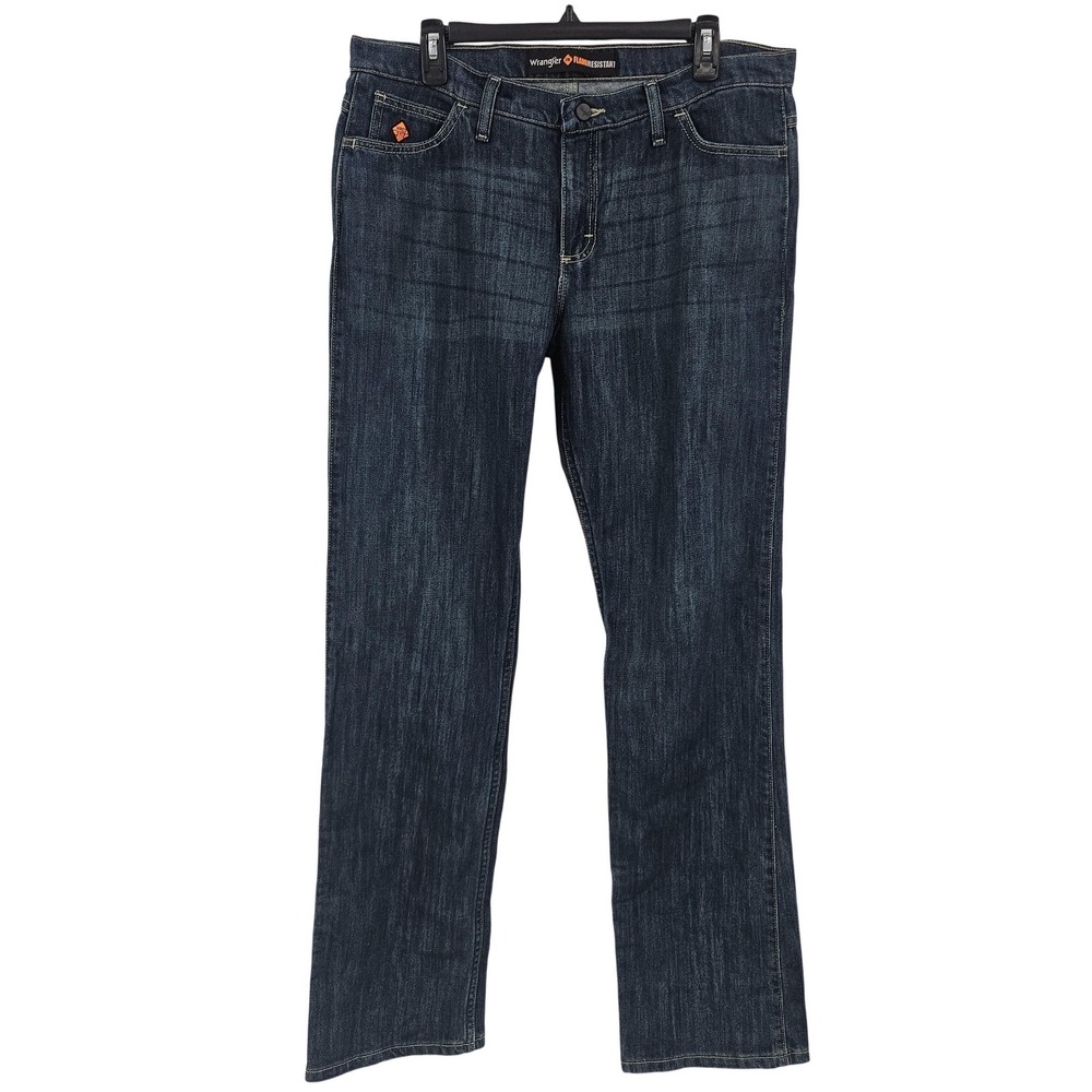 Wrangler FR Jeans‎ Women 13 Long Blue Flame Resistant Bootcut Work Oil & Gas